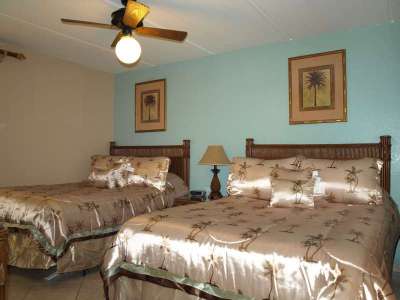 Second Bedroom with 2 Queen beds, attched bath, LCD TV, DVD